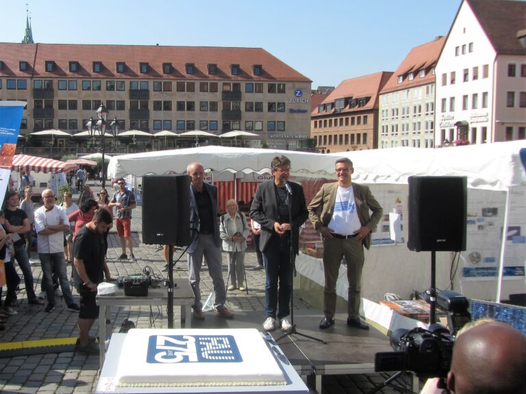 Eröffnung des Markttag des Wissens in Nürnberg, Foto: Kulturidee