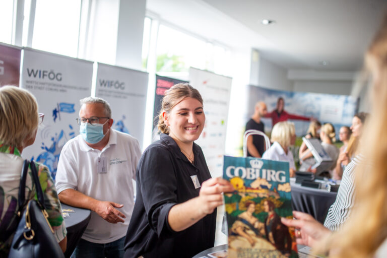 Stand der Stadt Coburg beim Wissenschaftstag 2022, Foto: Frank Wunderatsch