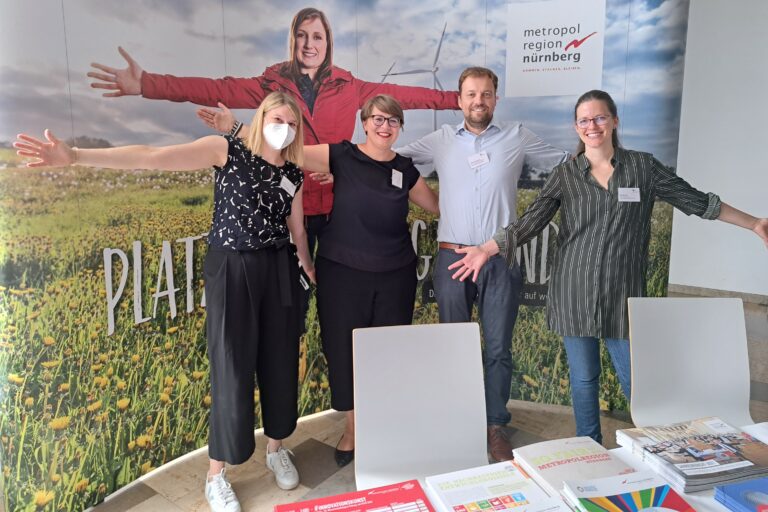 Stand der Europäischen Metropolregion Nürnberg beim 15. Wissenschaftstag in Coburg, Foto: Grit Nickel